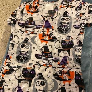 Halloween Cherokee holiday scrub top